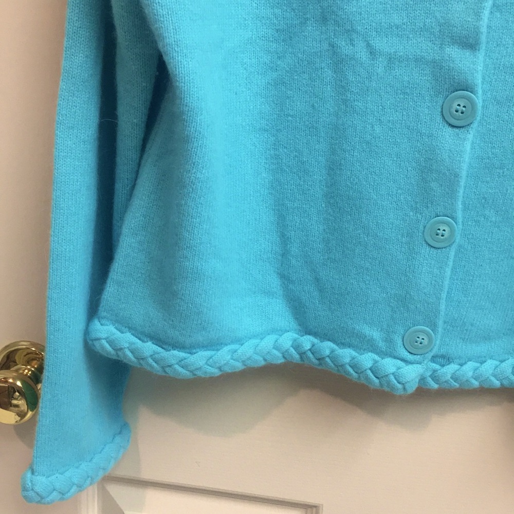 NWOT “David Brooks” Cropped Braided Detail Sweater - Picture 5 of 9